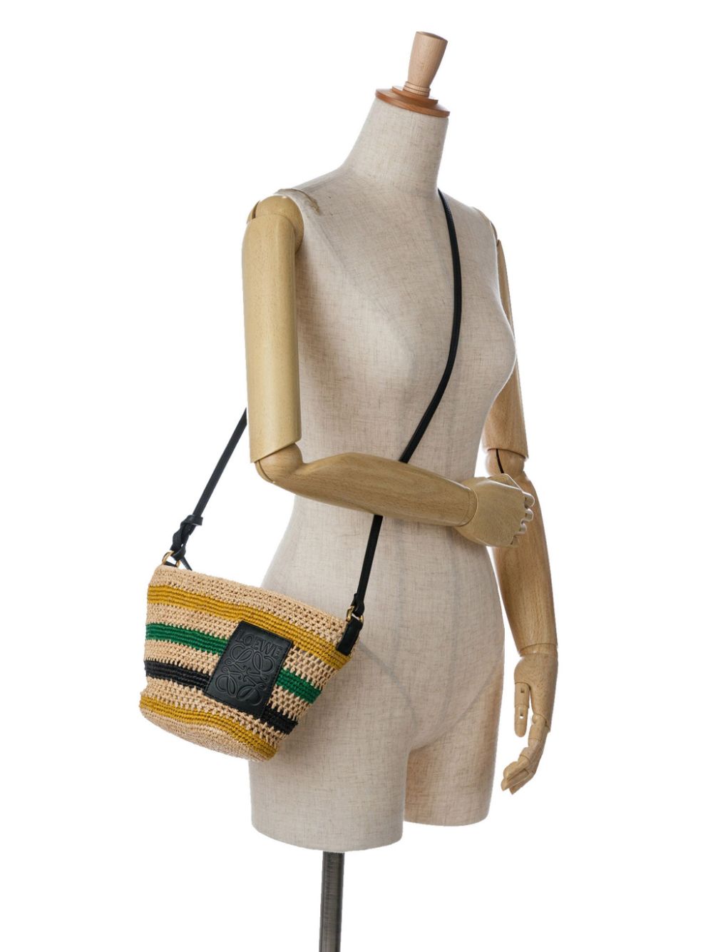 Loewe 2023 Raffia Basket crossbody bag Women