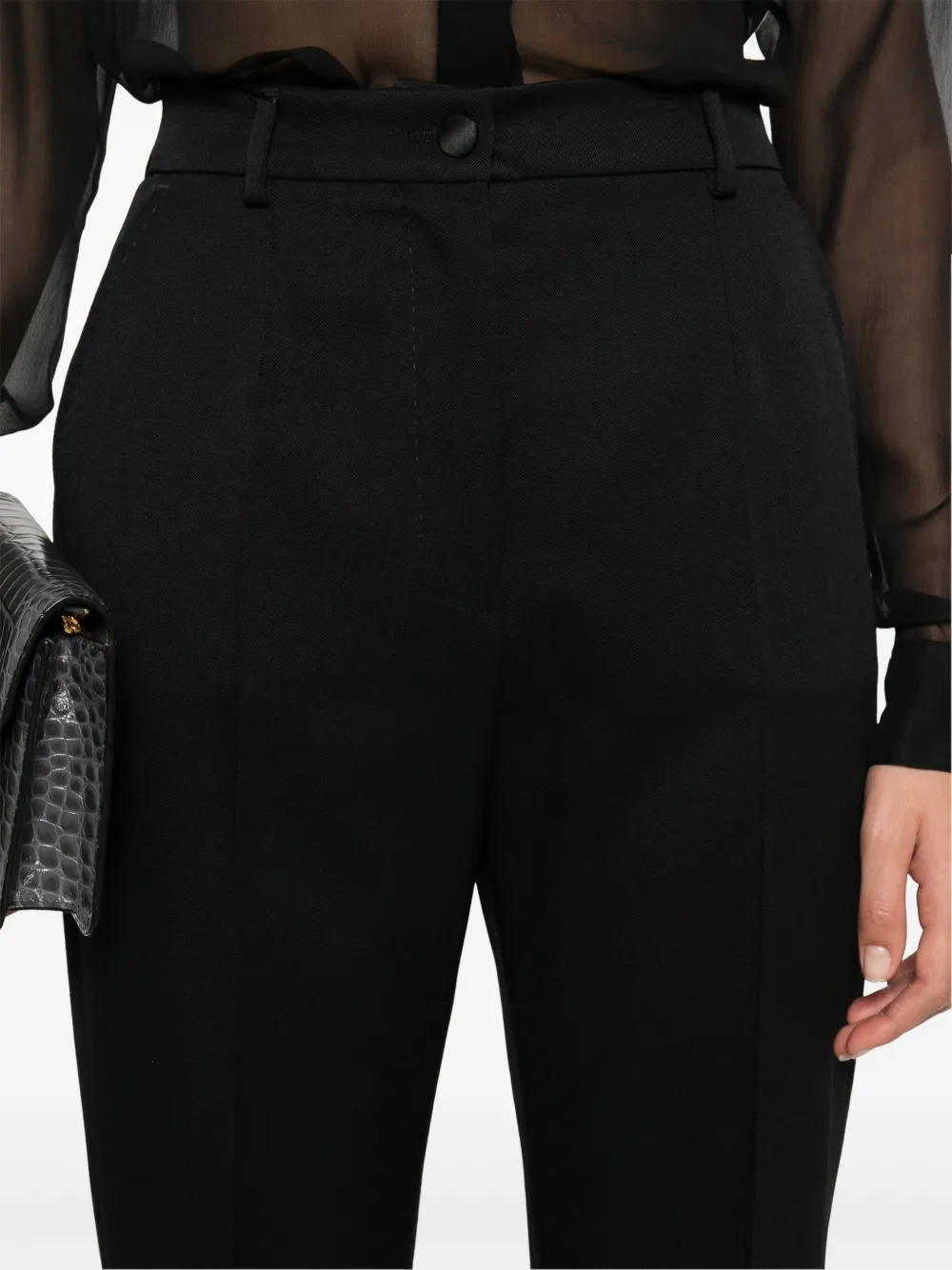 Dolce & Gabbana Wollen broek Zwart
