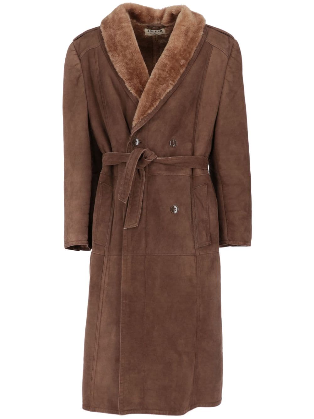 1970s pre-owned shearling-trim coat