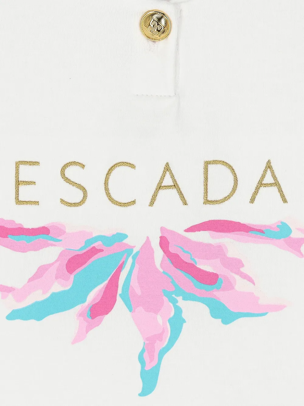 Escada Kids Jurk met logo Wit