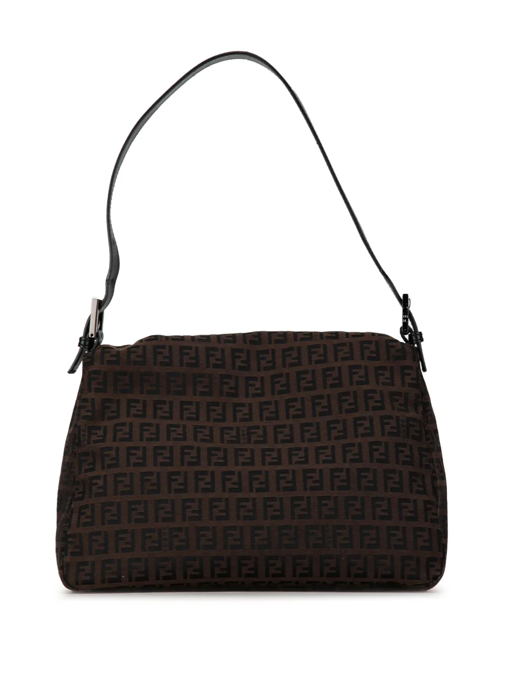 Fendi Pre-Owned 2000-2010 Zucca Canvas Mamma Forever schoudertas - Bruin