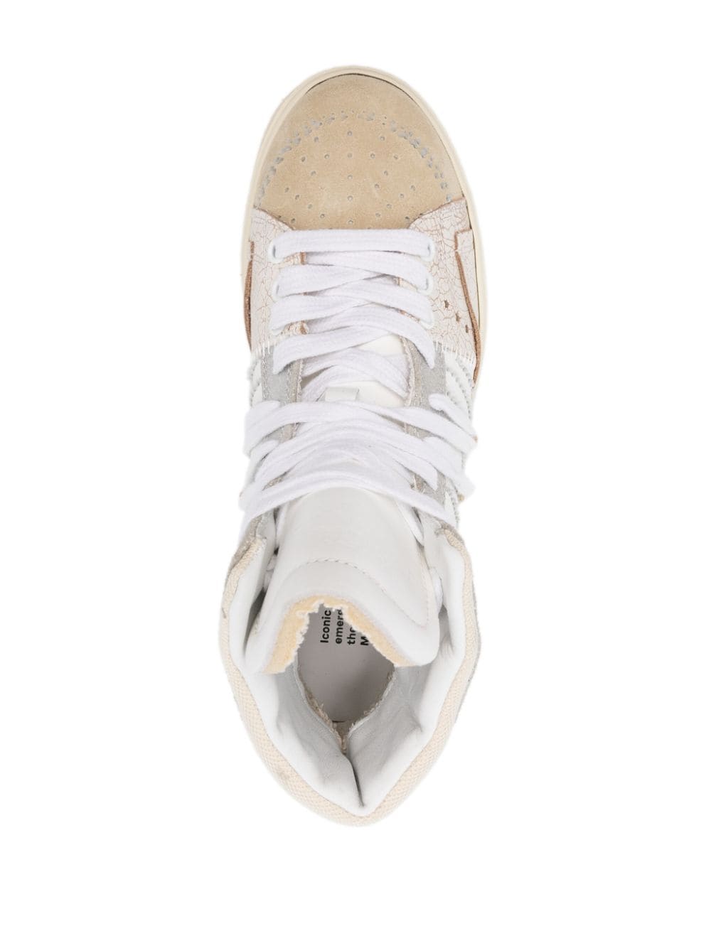 Shop Hidnander The Cage Dual Sneakers In Nude