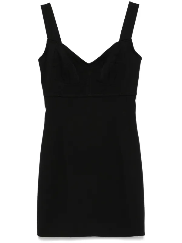 black sweetheart neckline mini dress Azra Twill Sweetheart Mini Dress | French Connection | Dresses | Black main image 1