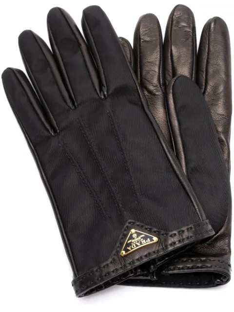 Prada leather gloves