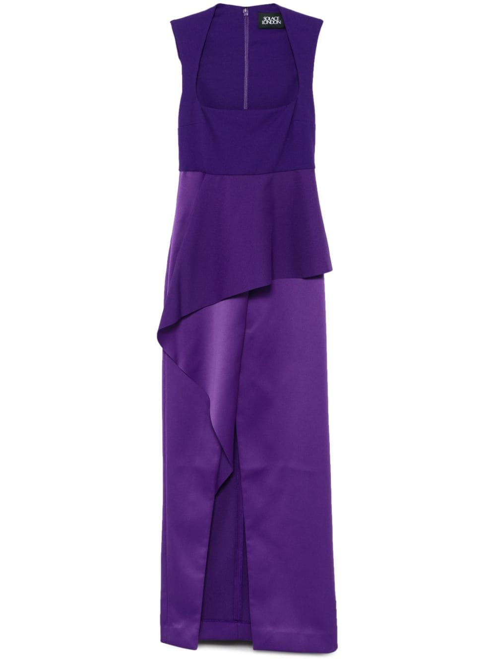 Shop Solace London Ally Gown In Purple