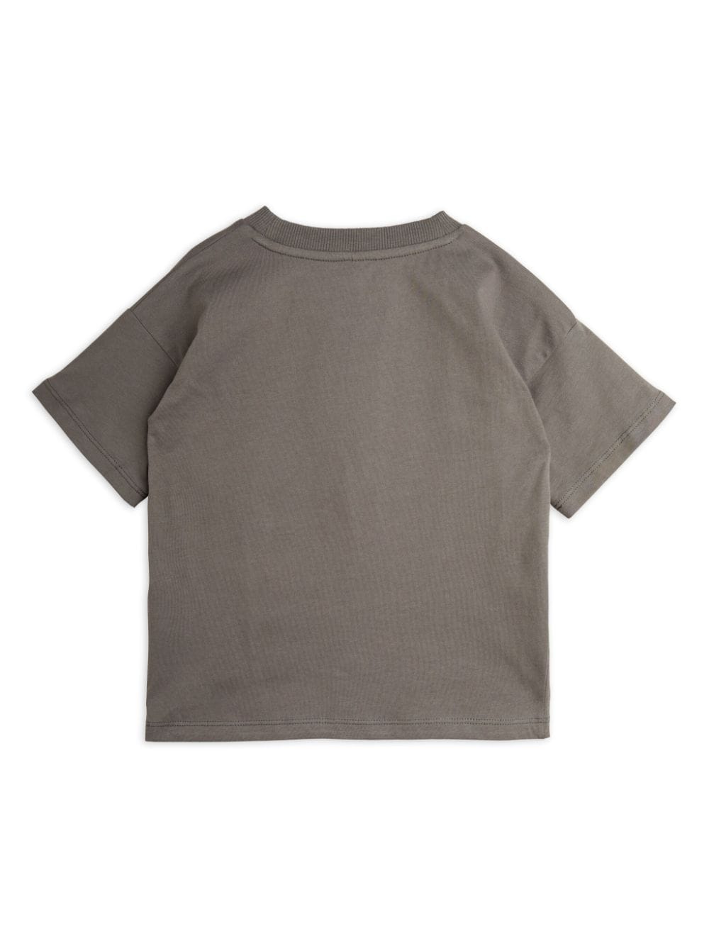 Shop Mini Rodini Graphic-stamped T-shirt In Grey