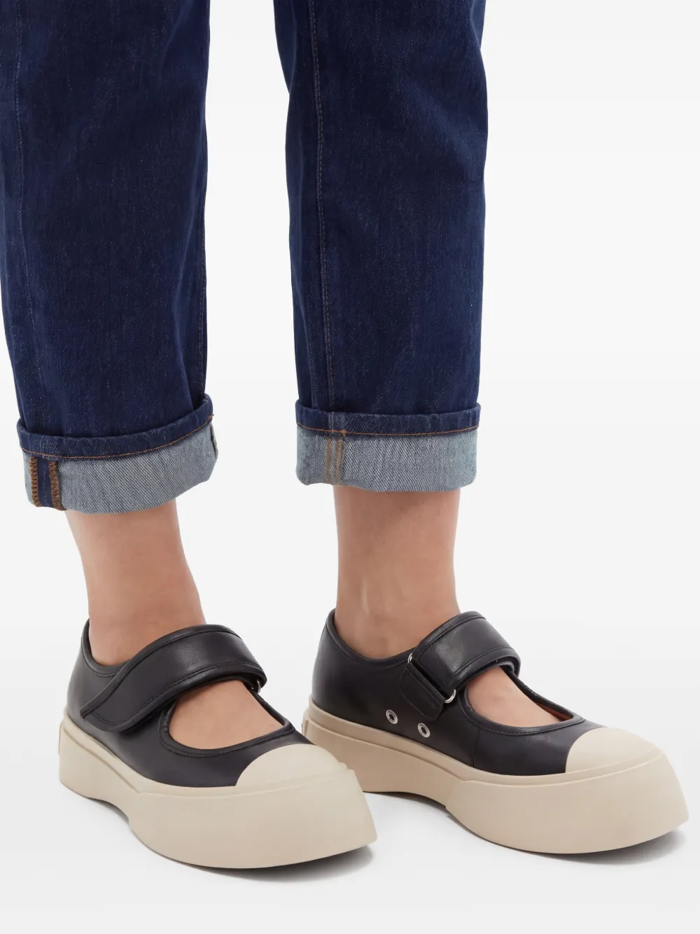 Marni Mary Jane ballerina's Zwart
