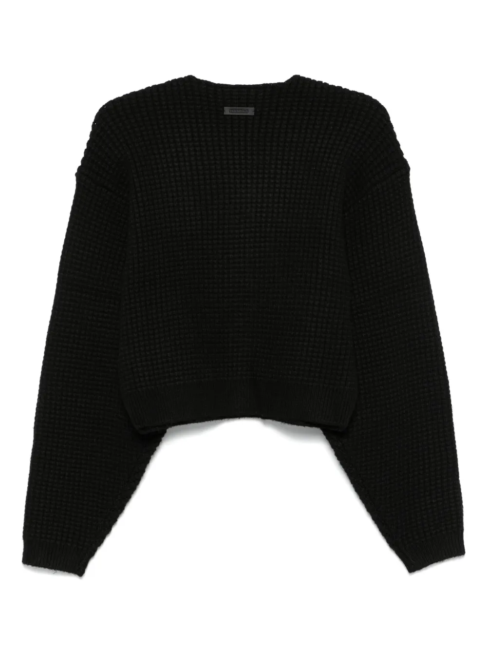 FEAR OF GOD ESSENTIALS Trui met wafelpatroon - Zwart