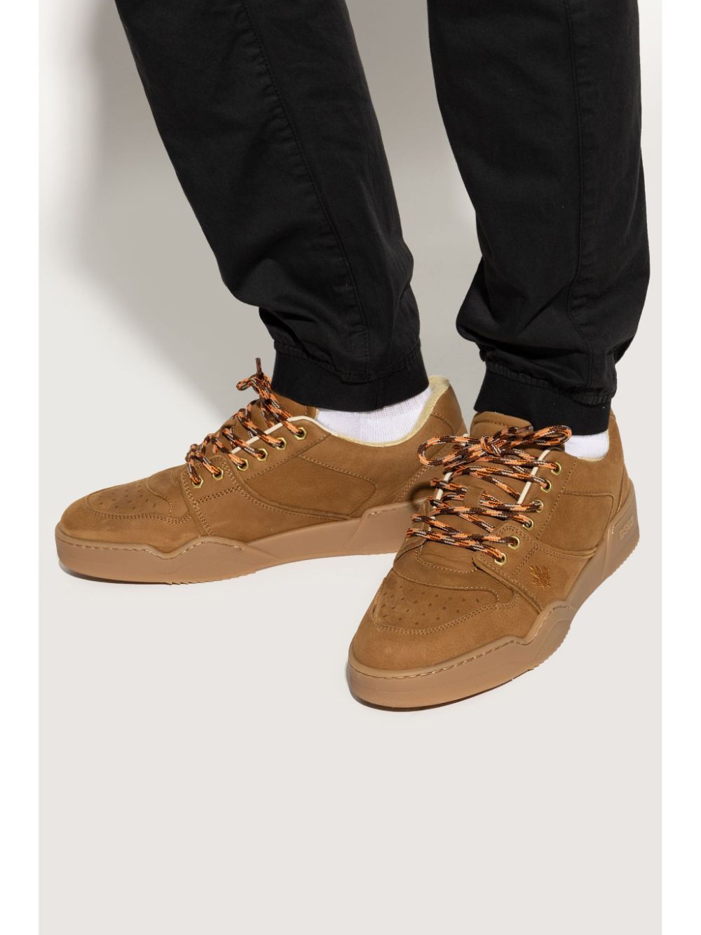 Shop Dsquared2 Spiker Sneakers In Brown