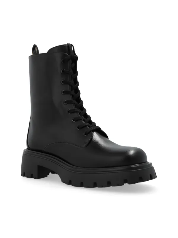 Stuart Weitzman lace-up Leather Boots | Black | FARFETCH