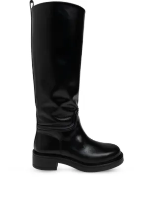 Gianvito Rossi レザー ブーツ | ブラック | FARFETCH JP