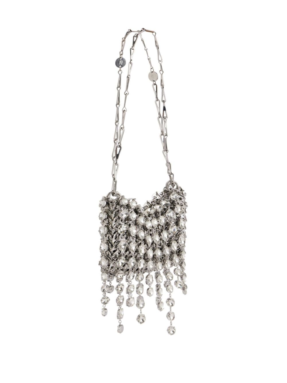 Shop Rabanne 1969 Nano Bag In Silver