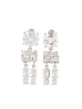 Rabanne crystal-embellished earrings - Silver