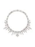 Rabanne rhinestone-embellished necklace - Silver