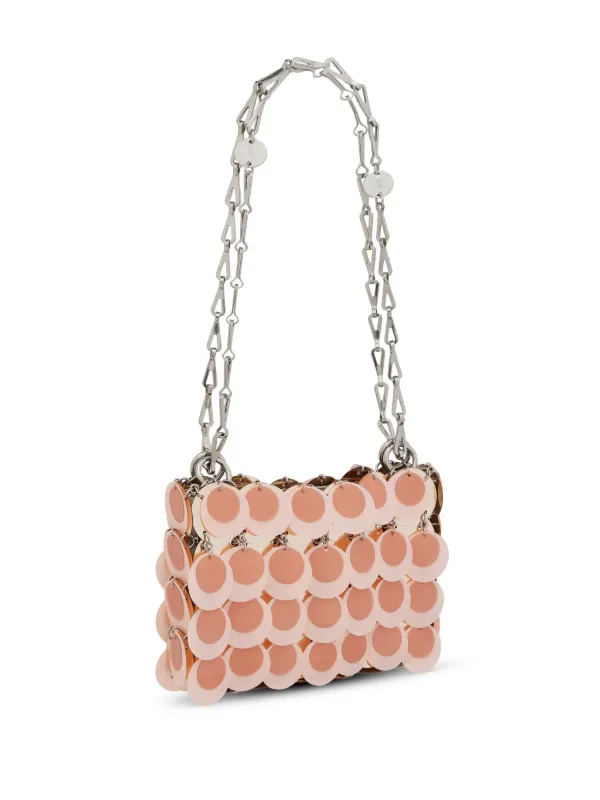 ショルダーバッグ・ポシェット RABANNE SPARKLE NANO SEQUINNED SHOULDER BAG Sparkle Nano sequined shoulder bag in silver - Rabanne