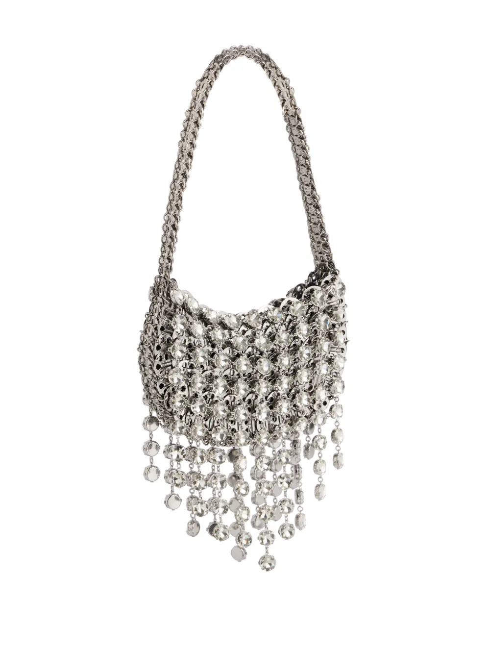 Rabanne 1969 Moon Bag In Silver