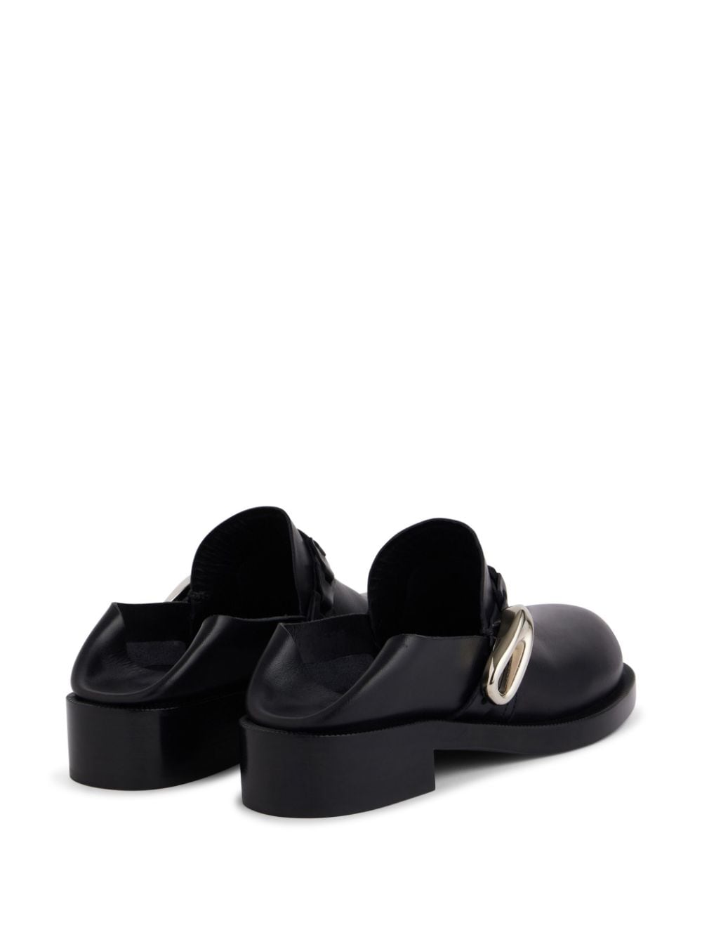 Shop Rabanne Leather Mules In Black