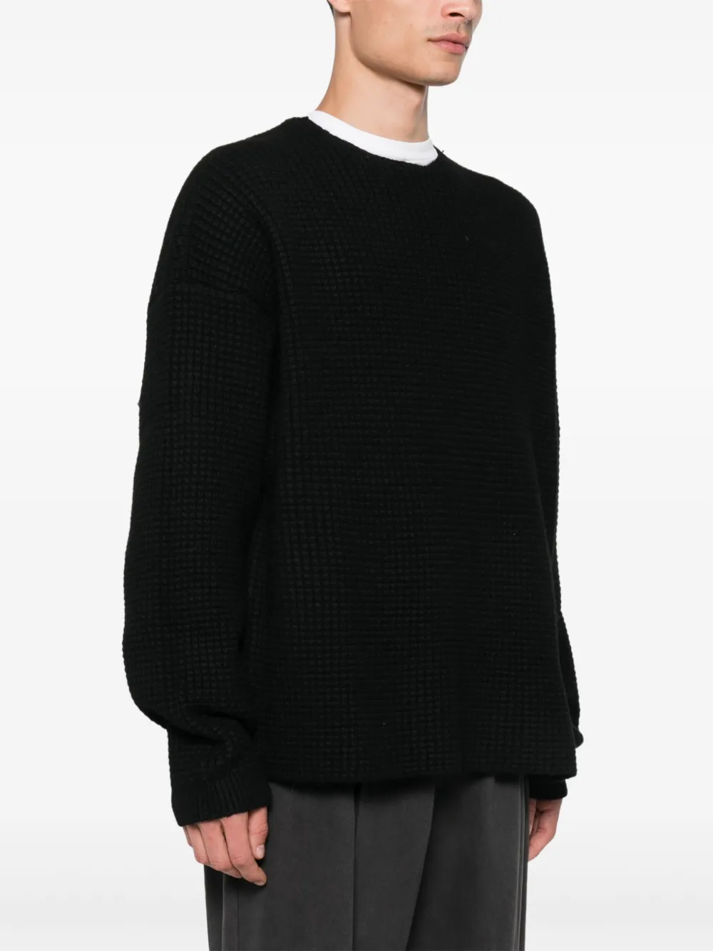 FEAR OF GOD ESSENTIALS Trui met logopatch Zwart