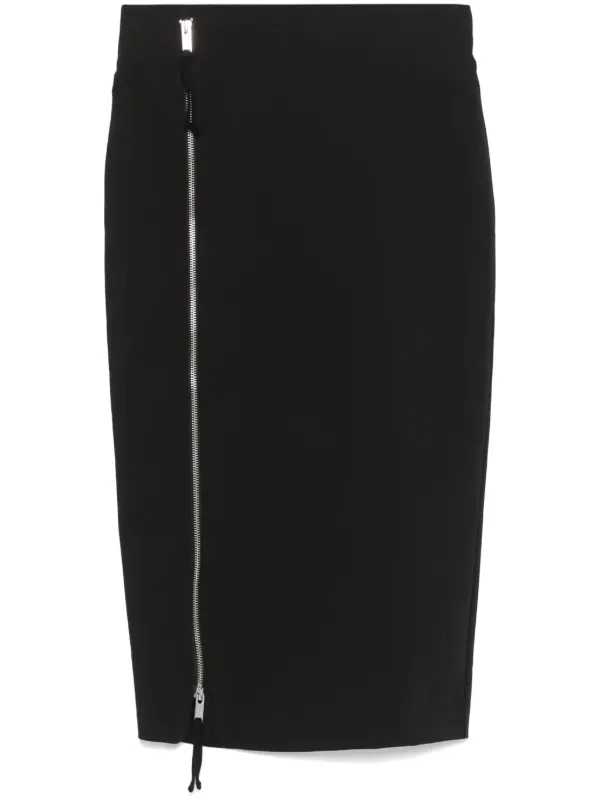 スカート THOM KROM Women Mid Skirts LWSK89 BLACK Thom Krom zip-up Midi Skirt | Black | FARFETCH