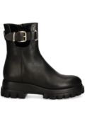 AGL leather ankle boots - Black