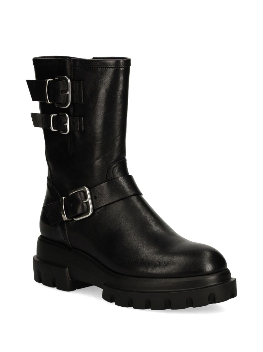 AGL leather boots - Zwart