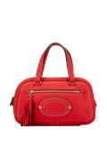 Loewe Pre-Owned 2008 Leather Anagram Tassel handbag - Red