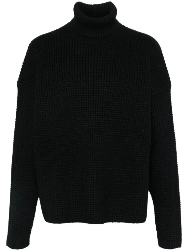 FEAR OF GOD ESSENTIALS Turtleneck Sweater | Black | FARFETCH GE