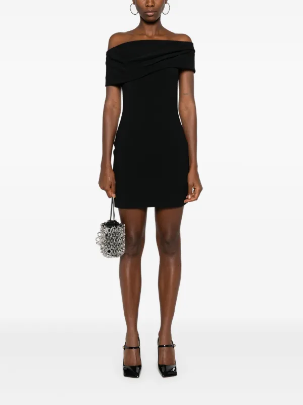 Solace London Neve Mini Dress | Black | FARFETCH OM