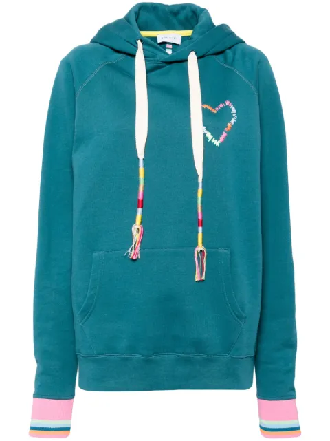 Mira Mikati heart-embroidered hoodie