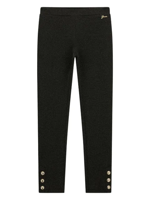 guess kids logo-plaque tapered trousers 