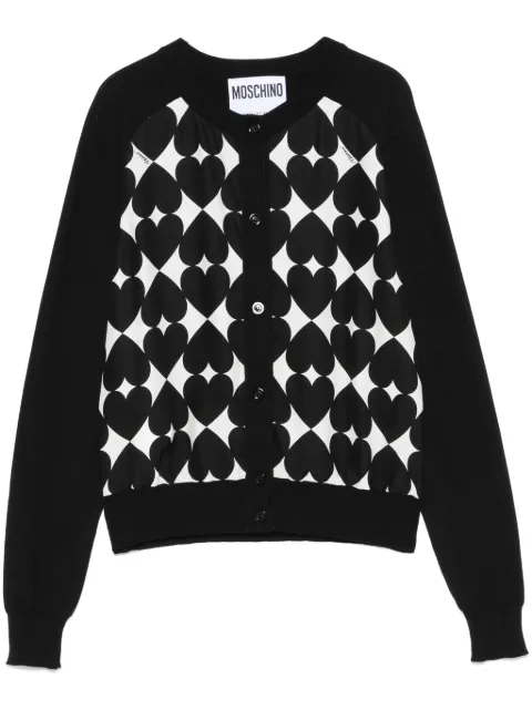 Moschino heart-print cardigan