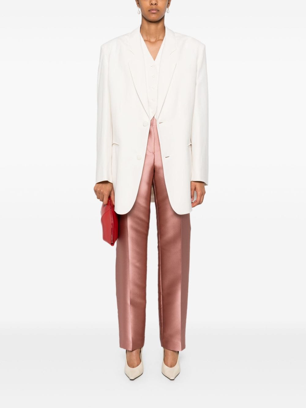 Alberta Ferretti Mikado broek - Roze