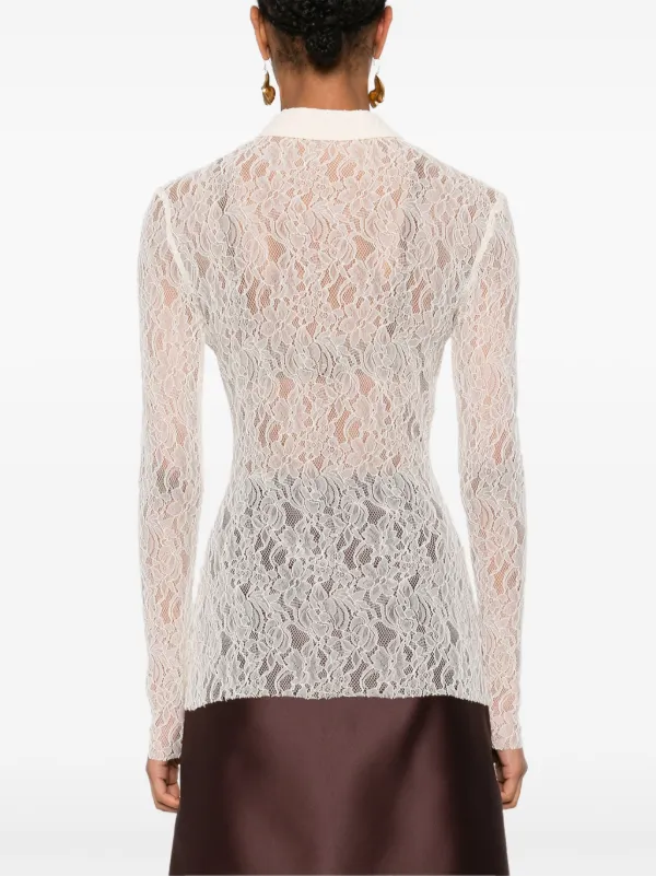 Philosophy Di Lorenzo Serafini floral-lace Shirt | Neutrals