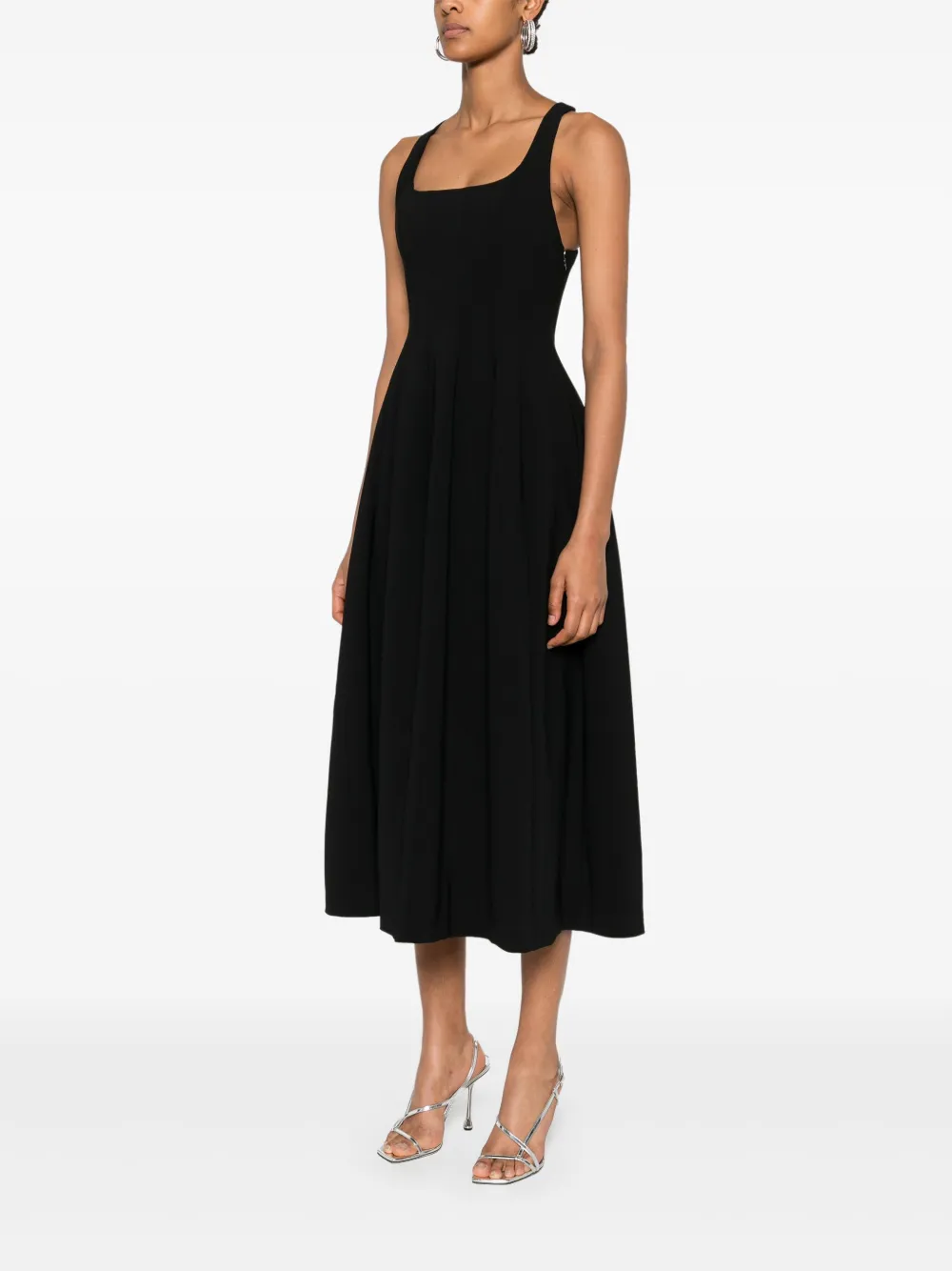 PHILOSOPHY DI LORENZO SERAFINI PLEATED MAXI DRESS 