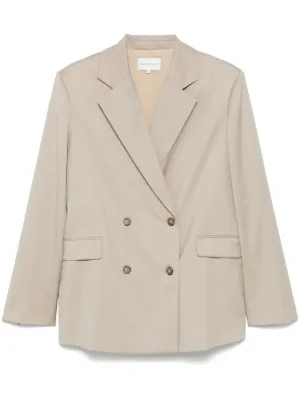 Palm Angels double-breasted Blazer | Neutrals | FARFETCH GE