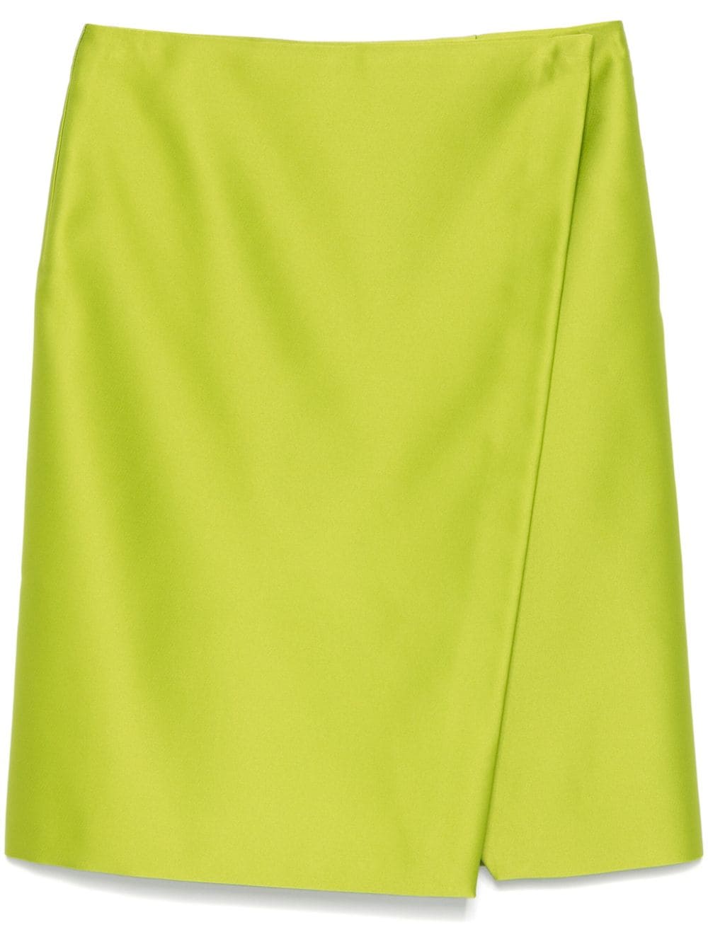 Shop Philosophy Di Lorenzo Serafini Wrap Mini Skirt In 绿色