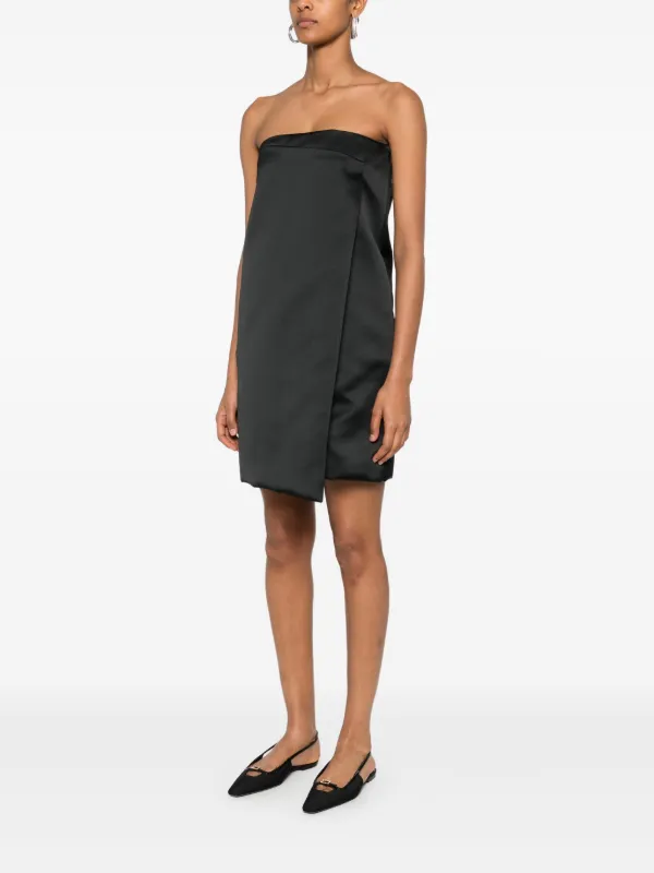 philosophy di lorenzo serafini floral chiffon strapless mini dress Philosophy di Lorenzo Serafini Strapless Pleats Mini Dress