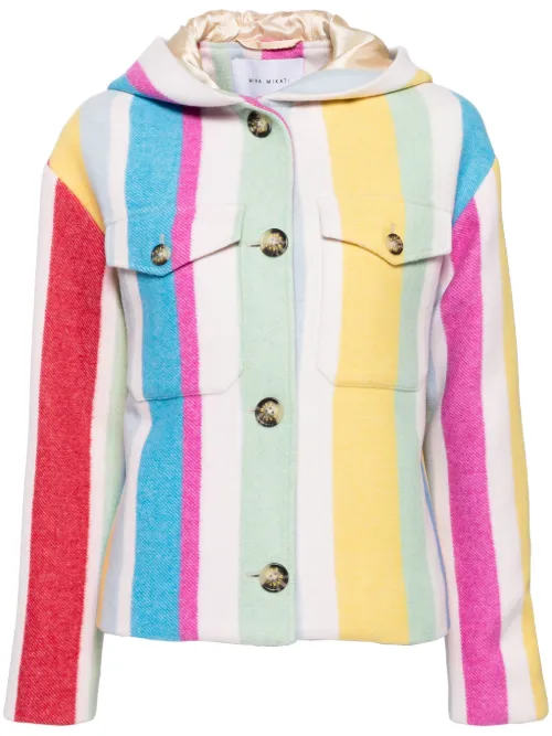 Veste rayée à capuche - Mira Mikati - Modalova