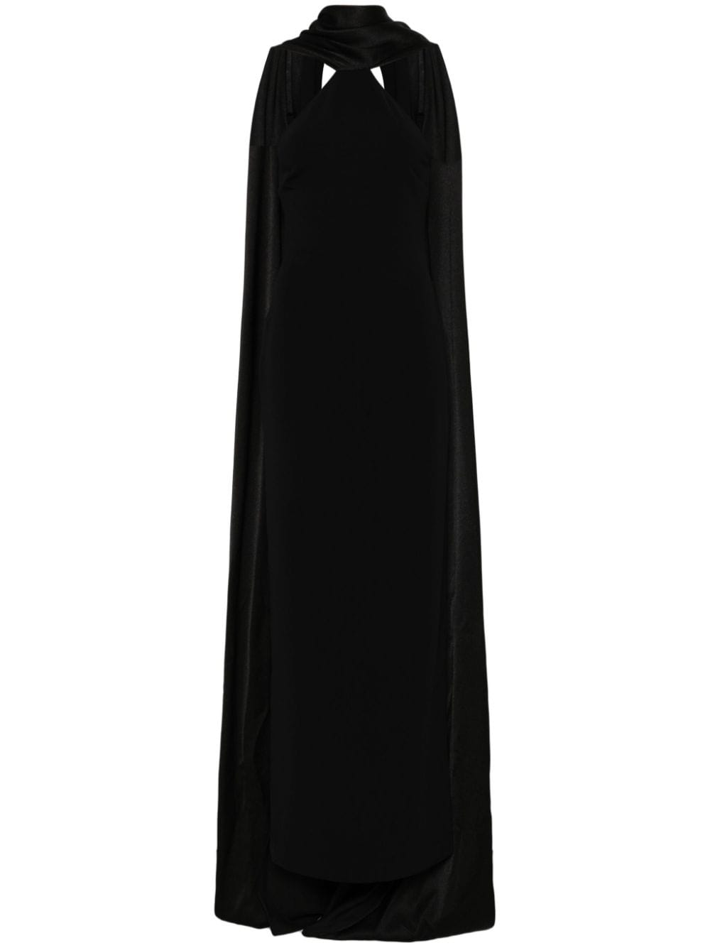 Shop Solace London Ophelia Gown In Black