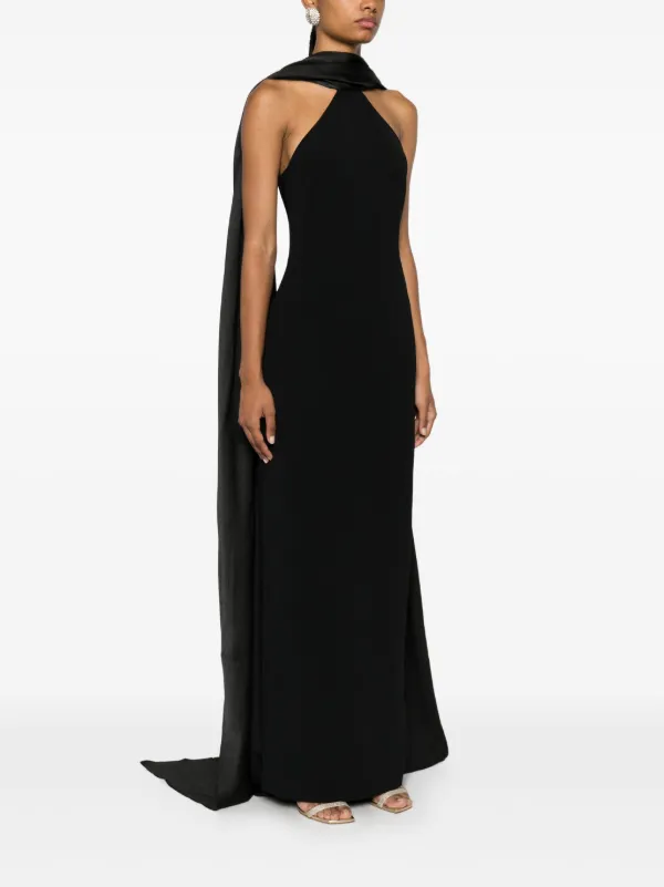 ワンピース SOLACE LONDON Woman Dress Black OS44044 BLACK Solace London The Lois Maxi Dress | Black | FARFETCH