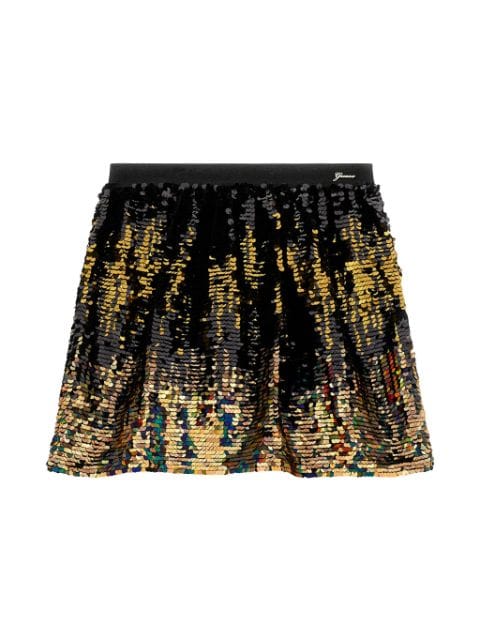 guess kids sequin-embellished mini skirt 