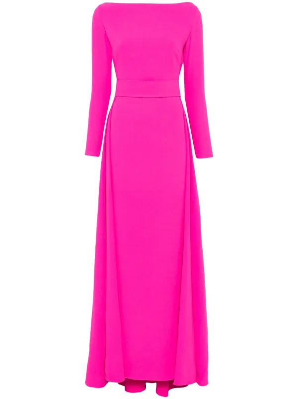 Solace London Shayla Gown Pink FARFETCH