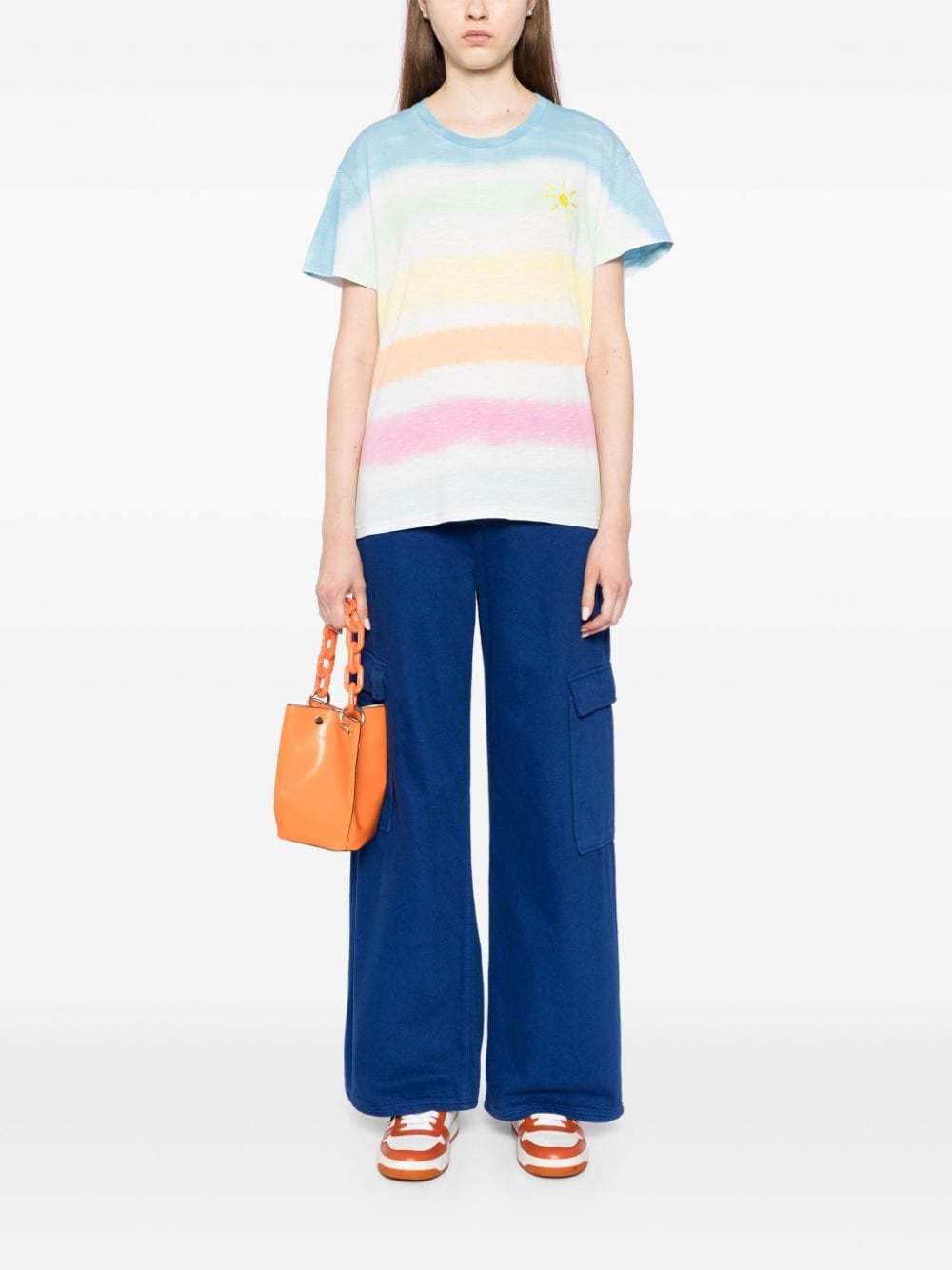 Mira Mikati T-shirt met tie-dye print - Wit