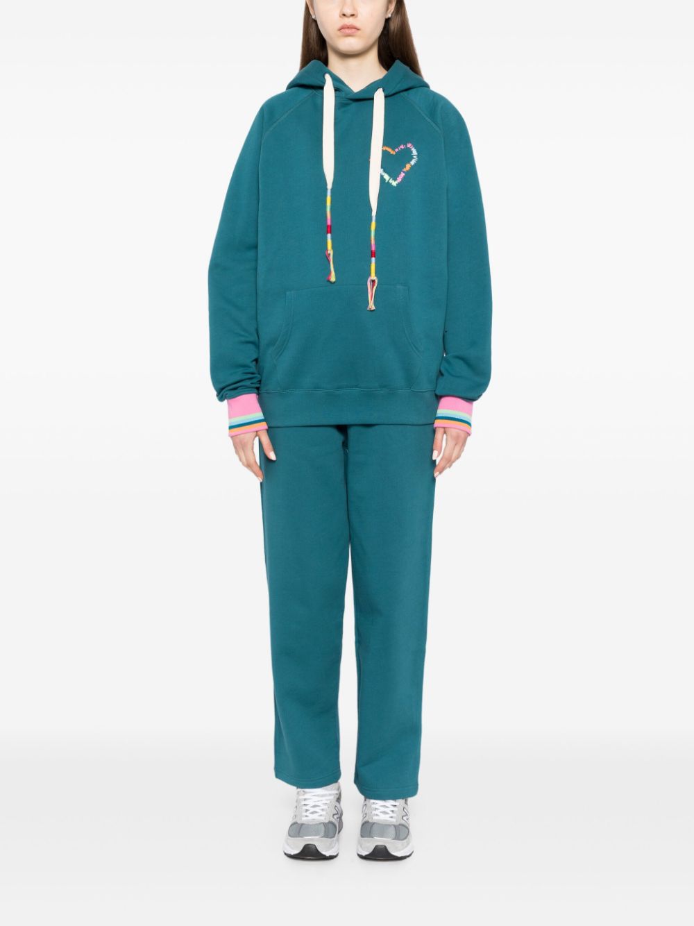 Mira Mikati embroidered double-waistband jogger - Groen