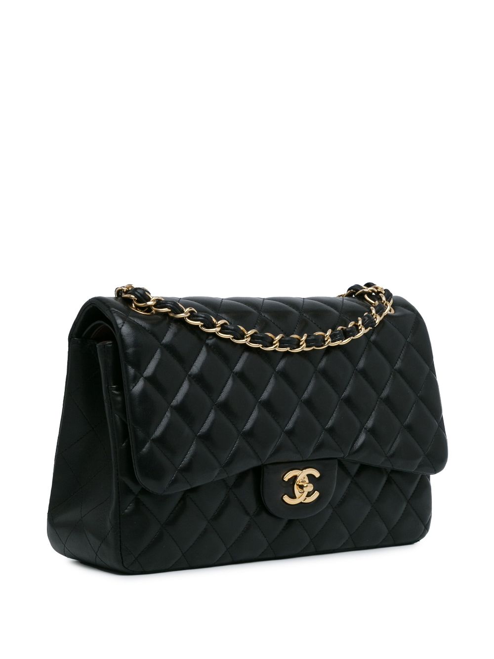 CHANEL 2010-2011 Jumbo Classic Lambskin Double Flap shoulder bag Women