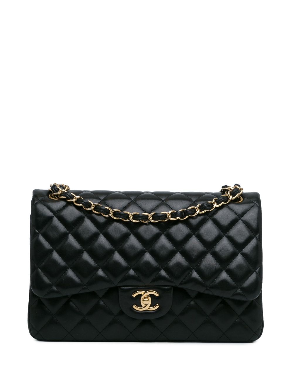 CHANEL 2010-2011 Jumbo Classic Lambskin Double Flap shoulder bag Women