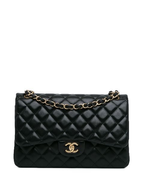 HOT SALE CHANEL 2010-2011 Jumbo Classic Lambskin Double Flap shoulder bag Women