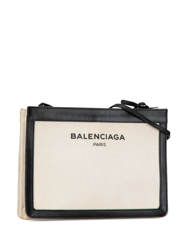 Balenciaga logo crossbody bag hot sale