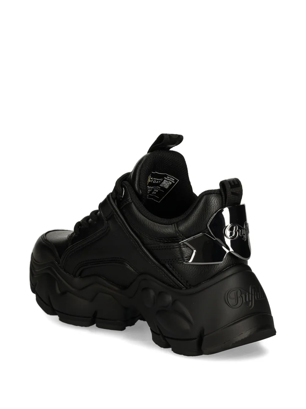 Buffalo Binary Halo sneakers met gespbandje Zwart