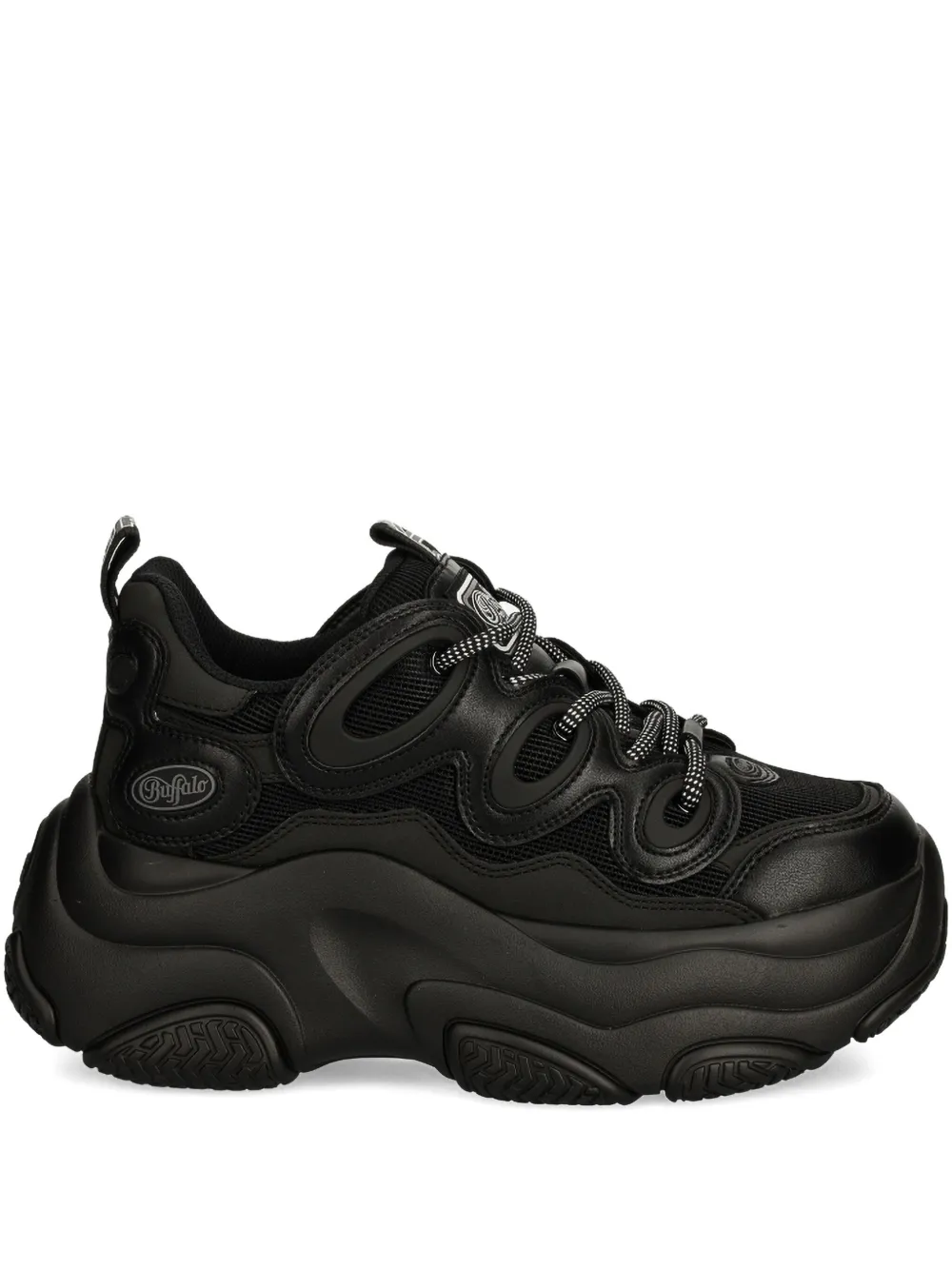 Buffalo platform sneakers | Black | Image 1